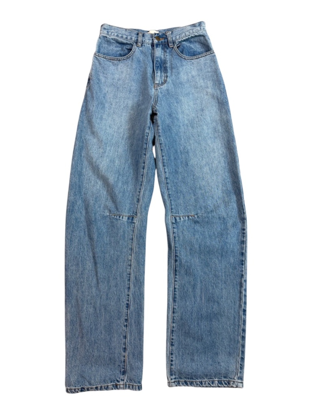 FLANNEL Clay Washed Denim Bow Leg Denim Jean  0/XS